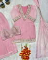 Tew Frendy Silk With Mirror Work Designer Plazzo Suits Suppliers In India